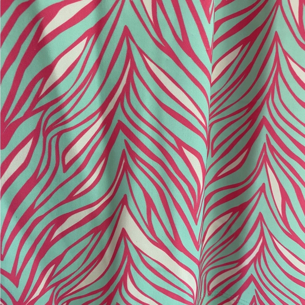 Lilly Pulitzer sleeveless pink and teal dress size medium - Picture 6 of 7